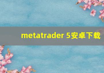 metatrader 5安卓下载